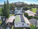 Aerial view showing house and solar panels at 610 S Laurel Ave, Sanford, FL 32771