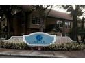 Community entrance sign for Azur, a well maintained building with landscaping at 6320 Raleigh St # 604, Orlando, FL 32835