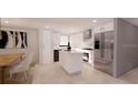 Modern kitchen with island and stainless steel appliances at 2985 Sw 173Rd Place Rd, Ocala, FL 34473