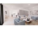 Bright living room with open floor plan and comfy seating at 2985 Sw 173Rd Place Rd, Ocala, FL 34473