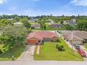 Bird's-eye view of a single-story house and surrounding neighborhood at 897 Vicksburg St, Deltona, FL 32725