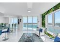 Spacious living room with water views and modern decor at 241 Riverside Dr # 1901, Daytona Beach, FL 32117