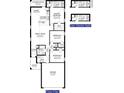 One story floor plan with two bedrooms and two baths at 4361 Sagefield Dr, St Cloud, FL 34773