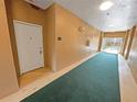 Interior hallway with carpet and access to unit at 4881 Cypress Woods Dr # 3213, Orlando, FL 32811
