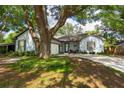 Charming light blue house with a large tree in front at 5525 Barma St, Orlando, FL 32807