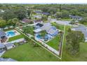 Bird's-eye view of the property showcasing the pool and backyard at 8692 Vesta Ter, Orlando, FL 32825