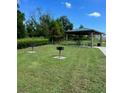 Community picnic area with grills and covered pavilion at 1877 Ross Hammock Ave, Groveland, FL 34736