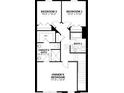Second floor plan with bedrooms and bathrooms at 15871 Tollington Aly, Winter Garden, FL 34787