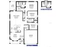 3 bedroom, 2 bath floor plan with open concept living areas at 4332 Sagefield Dr, St Cloud, FL 34773