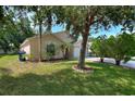 One-story home with a front yard featuring landscaping and a palm tree at 117 Verbena St, Davenport, FL 33837