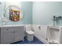 Modern bathroom with a unique design at 1021 Fantasy Dr, Davenport, FL 33896