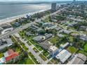 Aerial view of a beachside neighborhood at 424 Pelican Ave, Daytona Beach, FL 32118