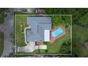 Top-down view of the house and surrounding landscape at 685 Chelsea Rd, Longwood, FL 32750