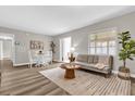 Bright living room with neutral decor and hardwood floors at 2804 Gulfstream Rd, Orlando, FL 32805