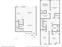 Two-story floor plan showcasing a spacious layout with multiple bedrooms, bathrooms, and a large living area at 593 Lake Wildmere Cv, Longwood, FL 32750