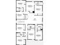 Two-story floor plan with multiple bedrooms, loft area, and multiple baths at 9179 Breeze Mist Ter, Kissimmee, FL 34747
