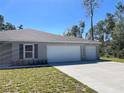 One-story home with three-car garage and gray exterior at 3402 Sw 165Th Loop, Ocala, FL 34473