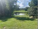 Large backyard with pond view, offering a tranquil setting at 512 W Ella J Gilmore St, Apopka, FL 32703