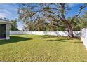 Spacious backyard with large tree and fence at 1780 Grand Oak Dr, Apopka, FL 32703
