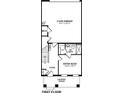 First floor plan showcasing a 2-car garage, extra suite, and foyer at 2171 E South St # 5, Orlando, FL 32803