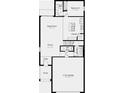 Two-story floor plan with 2 car garage and 4 bedrooms at 4525 Ranunculus St, Lake Hamilton, FL 33851