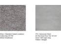 Samples of carpet and tile flooring options at 4525 Ranunculus St, Lake Hamilton, FL 33851