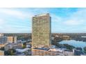 High-rise building and surrounding cityscape aerial view at 150 E Robinson St # 3106, Orlando, FL 32801