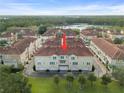 Bird's-eye view of the townhome and its surrounding community at 2321 Lobelia Dr, Lake Mary, FL 32746