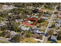 Aerial view showing the home's location in the neighborhood at 841 Vernon St, Daytona Beach, FL 32114