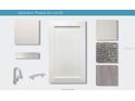 Selection of interior finishes including cabinets and flooring at 1384 Lumpini St, St Cloud, FL 34771