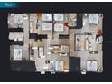 Second floor plan showing multiple bedrooms and a bathroom at 7736 Graben St, Kissimmee, FL 34747