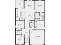 Floor plan depicting an open concept design with primary suite and lanai at 638 Teviot Rd, Haines City, FL 33844