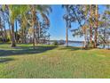 Expansive lake view from backyard with dock and gazebo at 10121 Lone Tree Ln, Orlando, FL 32836