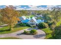 Aerial view of a large house with a pond at 4150 Citrus St, Kissimmee, FL 34746