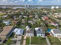 Aerial view of the house and surrounding neighborhood at 727 N Grandview Ave, Daytona Beach, FL 32118