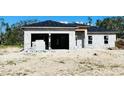 Newly constructed single-story home with a gray roof and block exterior at 2642 Magnolia Cir, Lake Wales, FL 33898