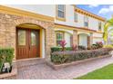 Inviting front entrance with double doors and stone detailing at 19206 Robertson St, Orlando, FL 32833