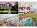 Townhome community featuring pool, clubhouse, and playground at 3214 Gold Ln, Kissimmee, FL 34747
