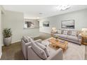 Bright living room with comfy seating and a coffee table at 5350 Se 102Nd Pl, Belleview, FL 34420