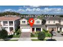 Location view of a two story house in a residential neighborhood at 9859 Winnington St, Orlando, FL 32832