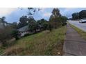 Pink house with overgrown yard and street view at 650 East Ave, Clermont, FL 34711