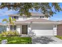 Two-story house with attached garage and manicured lawn at 2912 Sunset Lakes Blvd, Kissimmee, FL 34747
