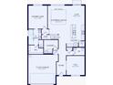 First floor plan showcasing kitchen, gathering room, owner's suite, and two-car garage at 6018 Forest Perch Dr, St Cloud, FL 34771