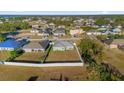 Aerial view showcasing a neighborhood with houses and yards at 1917 Michigan Drive, Poinciana, FL 34759
