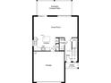 First-floor plan showcasing the kitchen, great room, and extended covered patio at 528 Carya Way, Auburndale, FL 33823