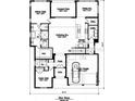 First-floor plan with open concept kitchen, gathering room, and two-car garage at 2260 Mulbry Dr, Winter Park, FL 32789