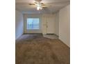 Spacious living room with carpeted floor and ceiling fan at 4308 S Kirkman Rd # 1707, Orlando, FL 32811