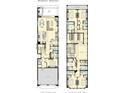 Floor plans of a spacious home, showcasing the layout of each level at 7632 Excitement Dr, Reunion, FL 34747