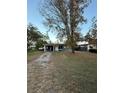 Front view of a one-story home with driveway, trees, and front yard at 433 California Ave, Saint Cloud, FL 34769