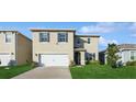 Two-story house with a white garage door and landscaped lawn at 3282 Eastgrove Ter, Sanford, FL 32771